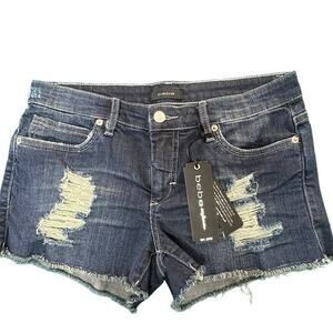 Bebe Destructed Cut-Off Shorts